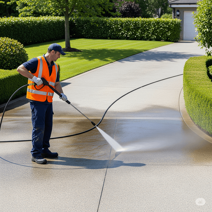 Residential Driveway Pressure Washing in Sydney