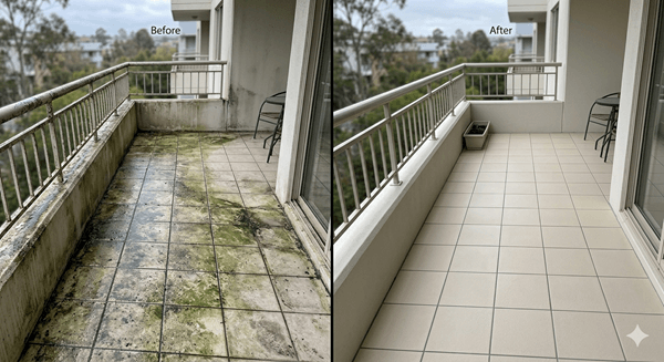 Strata Cleaning - Balcony in Sydney