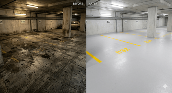 Strata Cleaning - Parking Area in Sydney